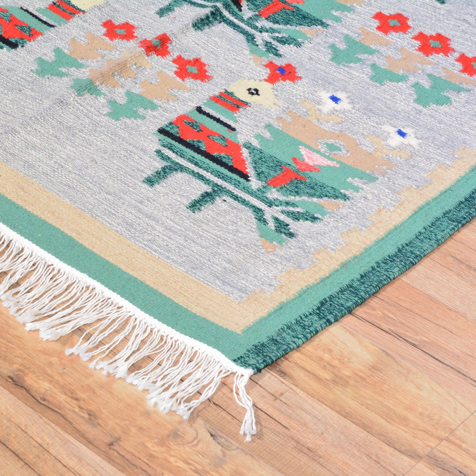 Hand-Woven Reversible Macedonian Kilim Handmade Wool Rug (Size 3.0 X 5.11) Cwral-7860