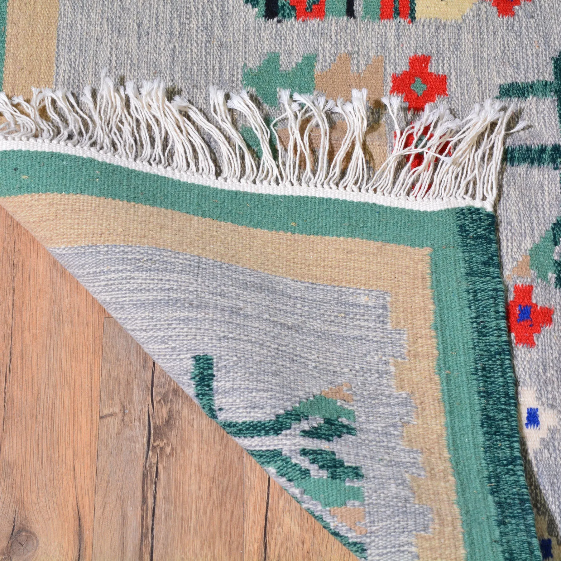 Hand-Woven Reversible Macedonian Kilim Handmade Wool Rug (Size 3.0 X 5.11) Cwral-7860