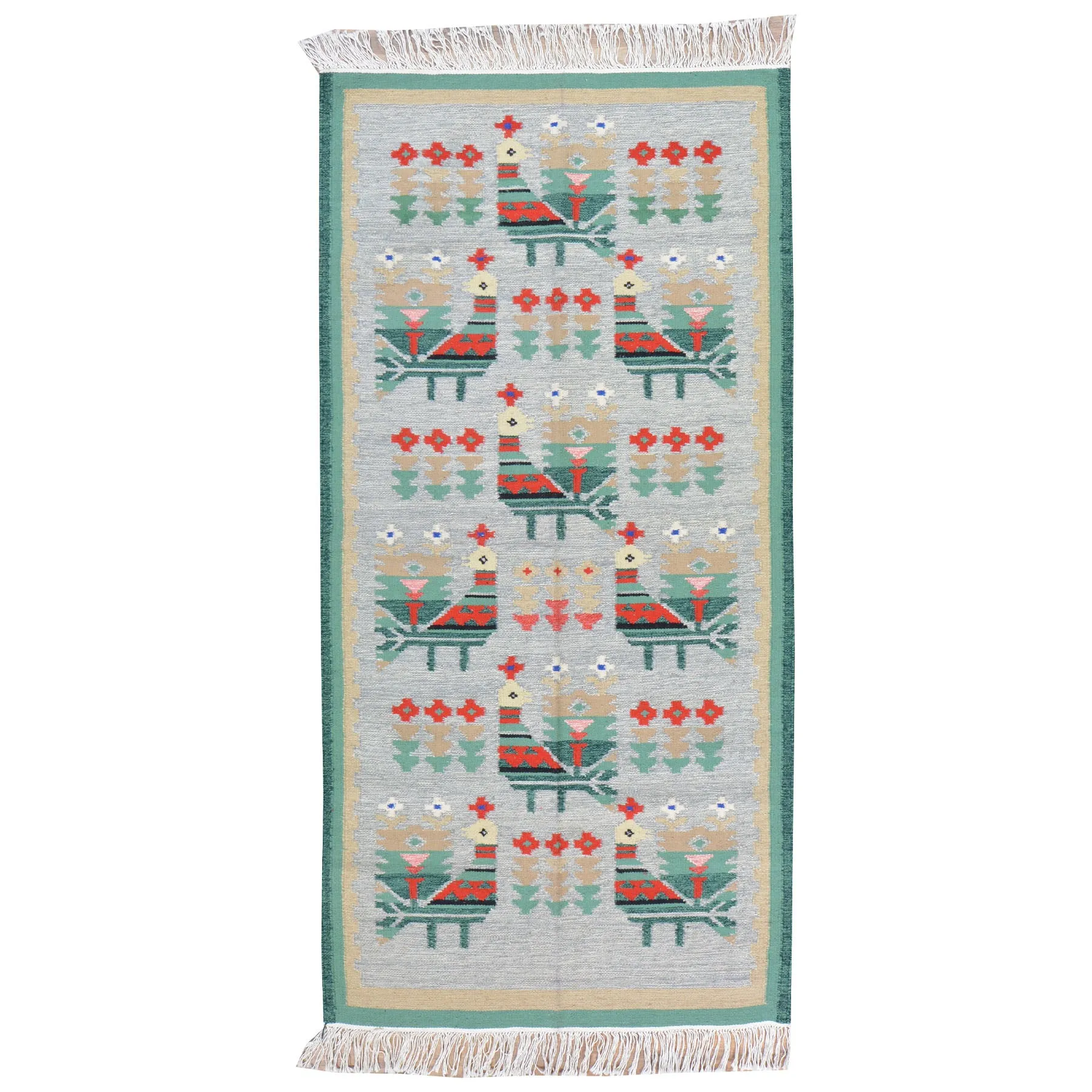Hand-Woven Reversible Macedonian Kilim Handmade Wool Rug (Size 3.0 X 5.11) Cwral-7860