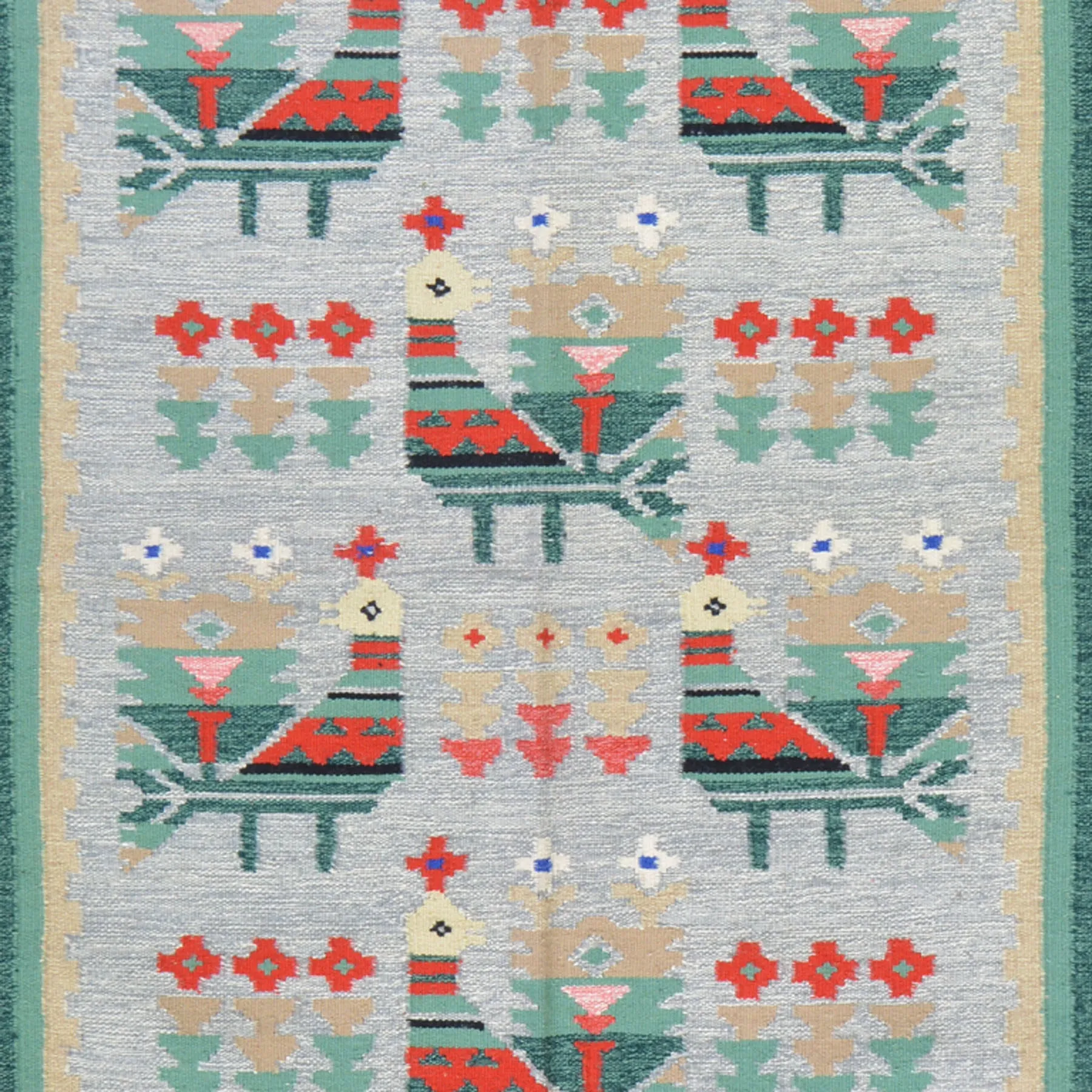 Hand-Woven Reversible Macedonian Kilim Handmade Wool Rug (Size 3.0 X 5.11) Cwral-7860