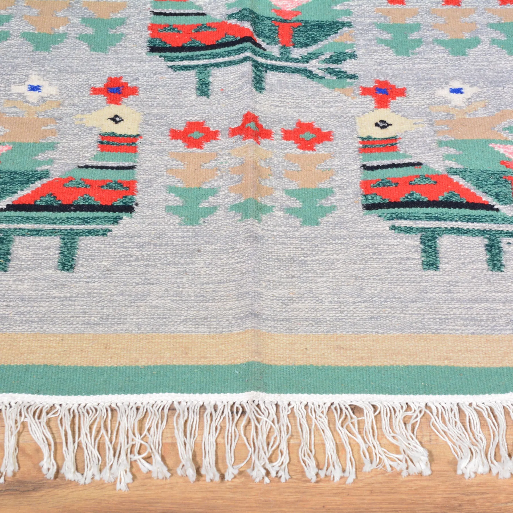Hand-Woven Reversible Macedonian Kilim Handmade Wool Rug (Size 3.0 X 5.11) Cwral-7860