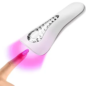 Handheld LED Nail Lamp, Mini Wireless UV Nail Light Rechargable Portable Nail Dryer Nail Polish Curing Lamp Fast-Dry,Dolphin Shape Nail Dryer Machine for DIY & Salon Manicure