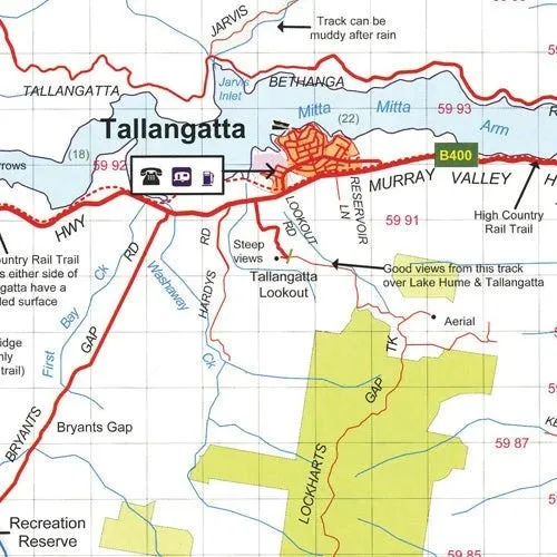Hema Beechworth Albury Wangaratta Adventure Map