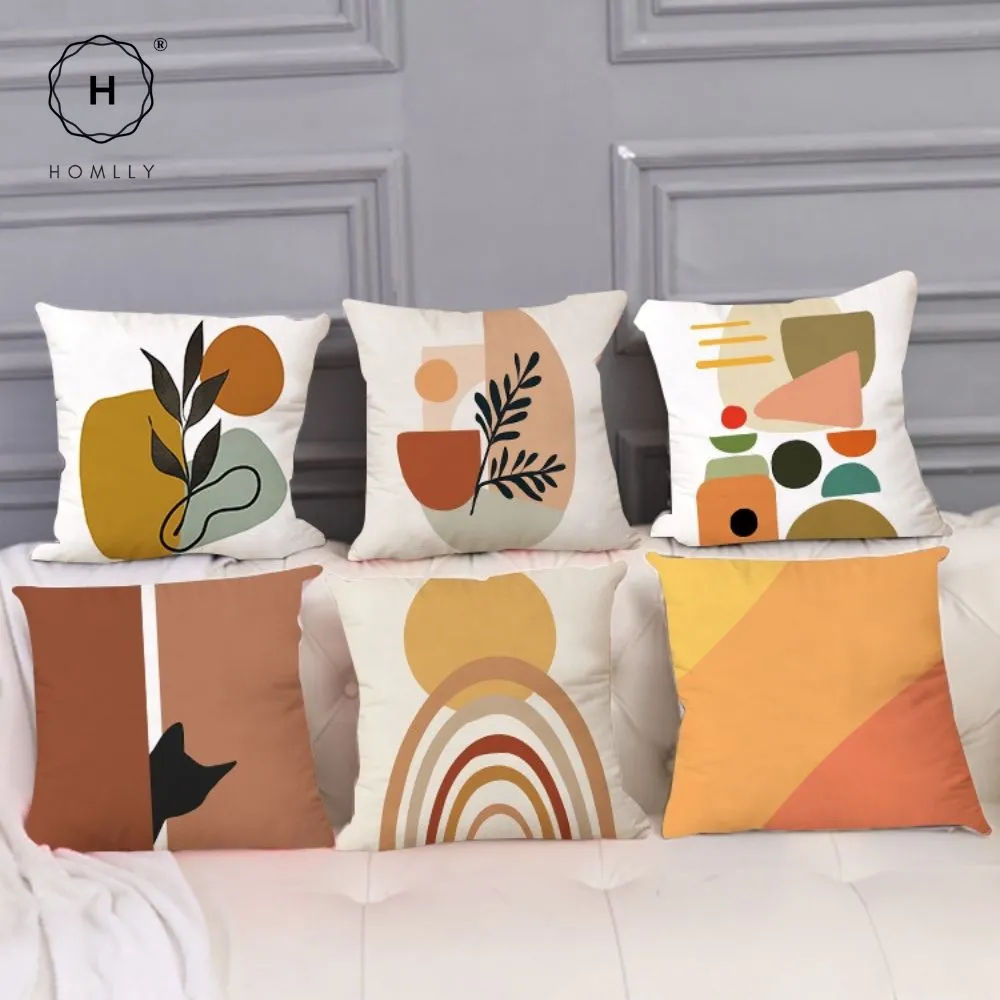 Homlly Nordic Morandi I Decorative Cushion Sofa Pillow Cover Case