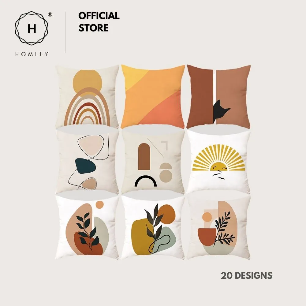 Homlly Nordic Morandi I Decorative Cushion Sofa Pillow Cover Case