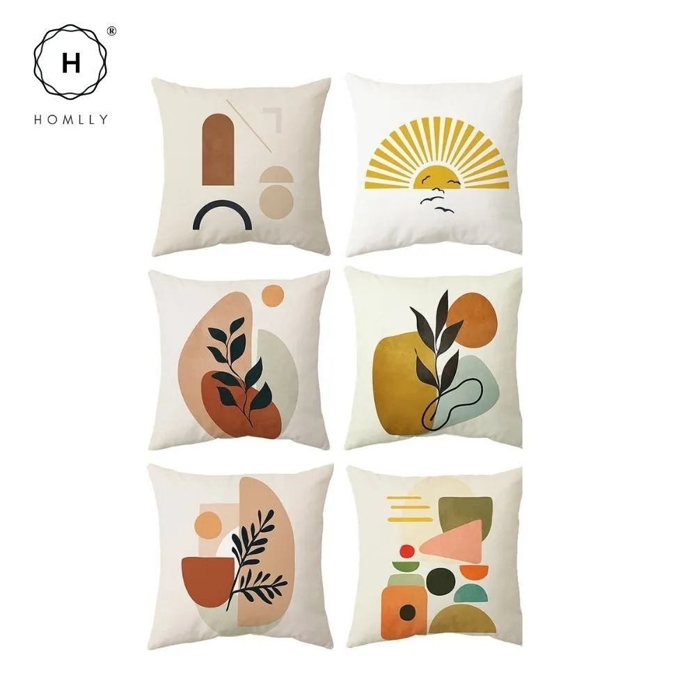Homlly Nordic Morandi I Decorative Cushion Sofa Pillow Cover Case