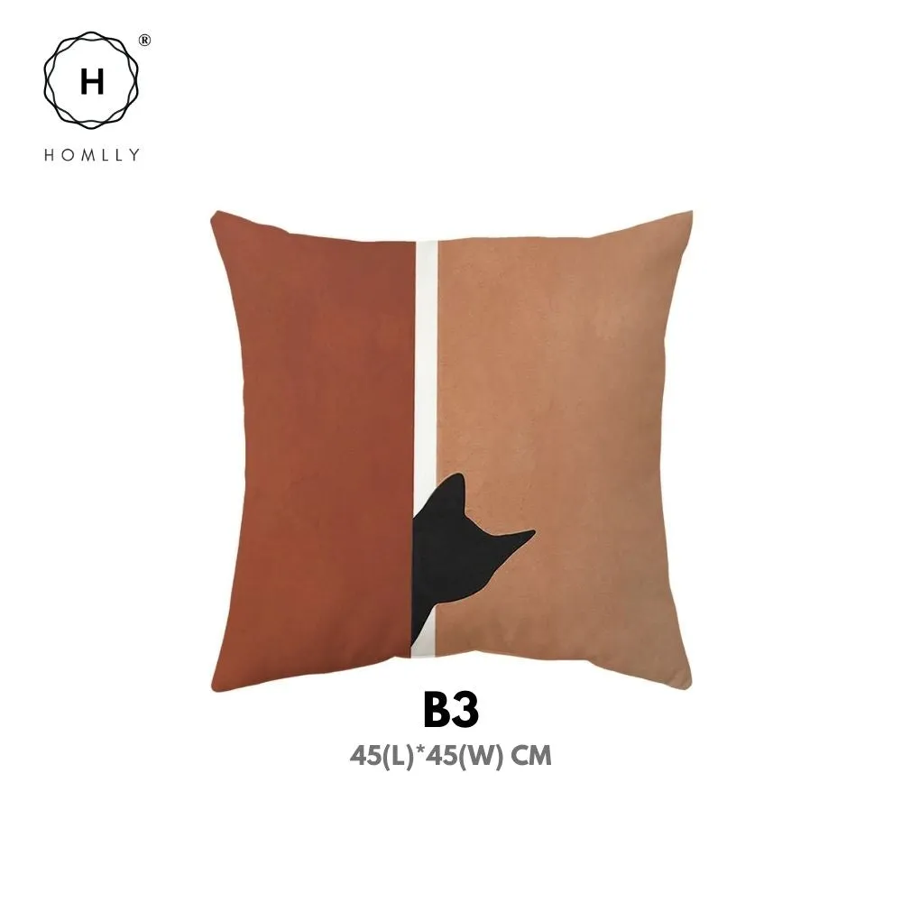 Homlly Nordic Morandi I Decorative Cushion Sofa Pillow Cover Case