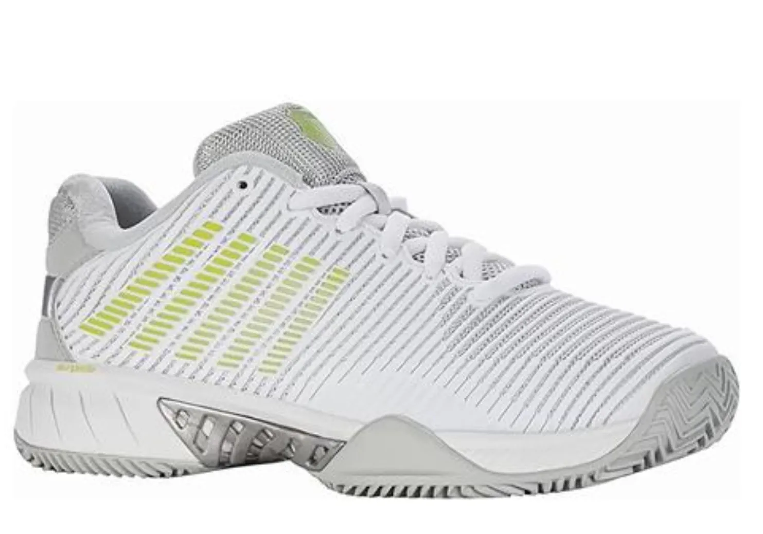 K-Swiss Women's Hypercourt Express 2HB Clay Court (White/Grey/Light Green)