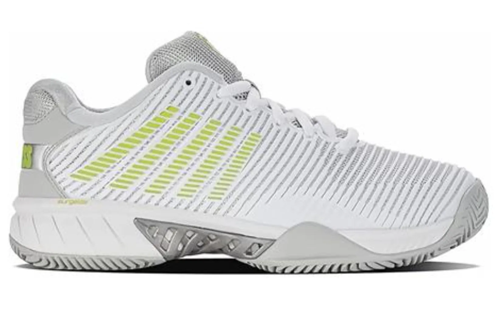 K-Swiss Women's Hypercourt Express 2HB Clay Court (White/Grey/Light Green)