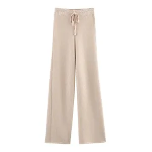 Knitted High Waist Sweatpants