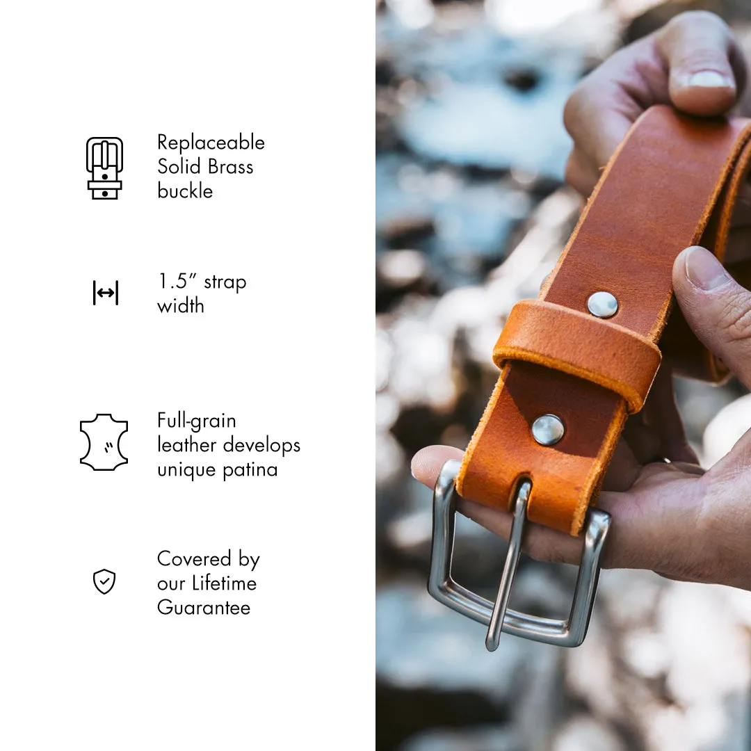 Leather Belt - 1.5"