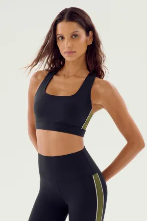 Lexi Rigor Bra - Black/Olive