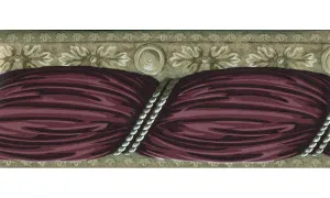 Maroon Running Design A70179B Wallpaper Border
