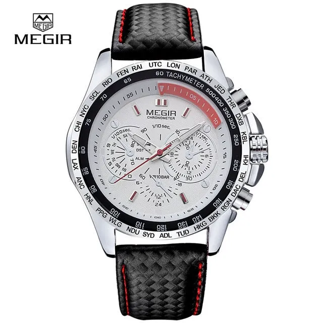 Men's Leather Band Fashion Watch