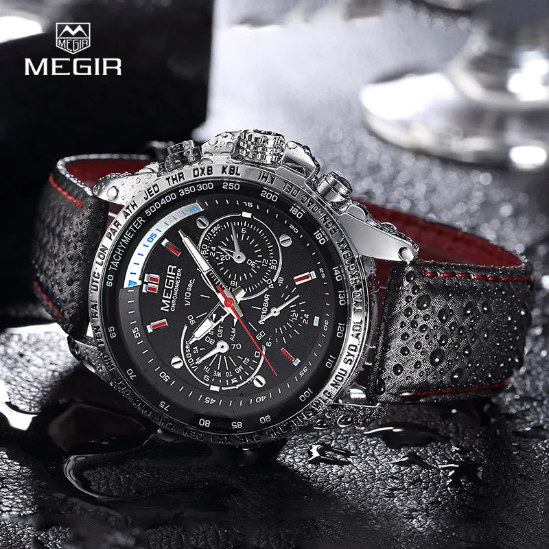 Men's Leather Band Fashion Watch