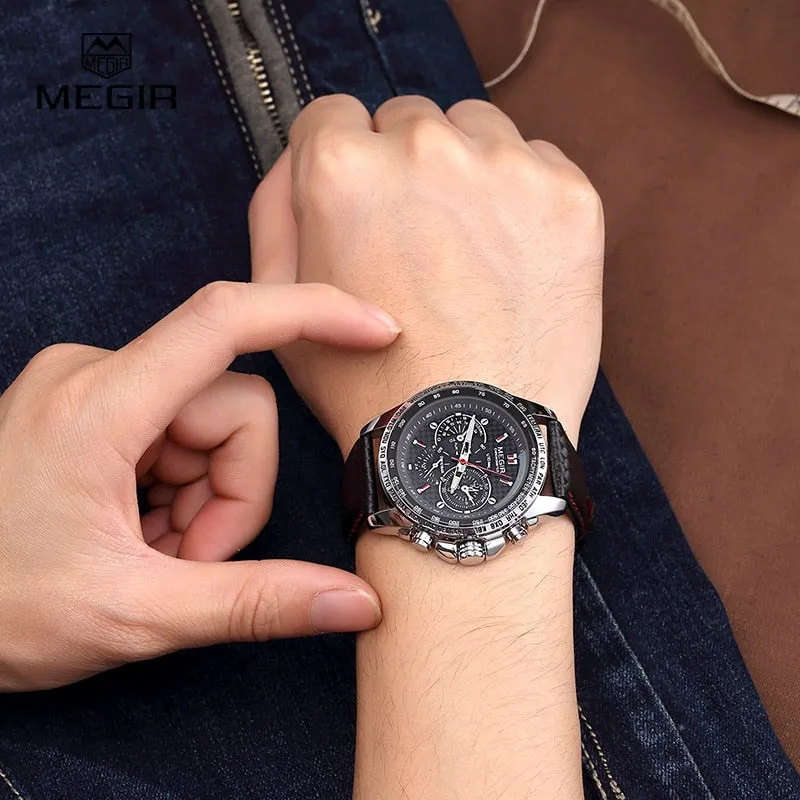 Men's Leather Band Fashion Watch