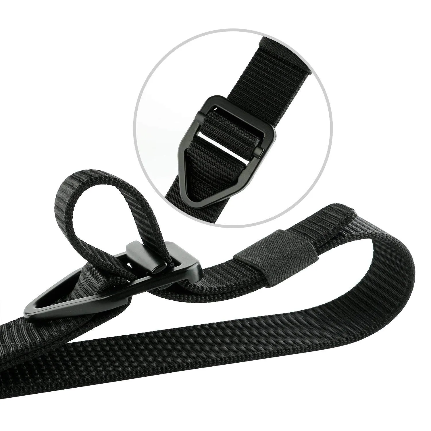 Men's Nylon Military Style Casual Army Outdoor Tactical Webbing Buckle Belt by JASGOOD