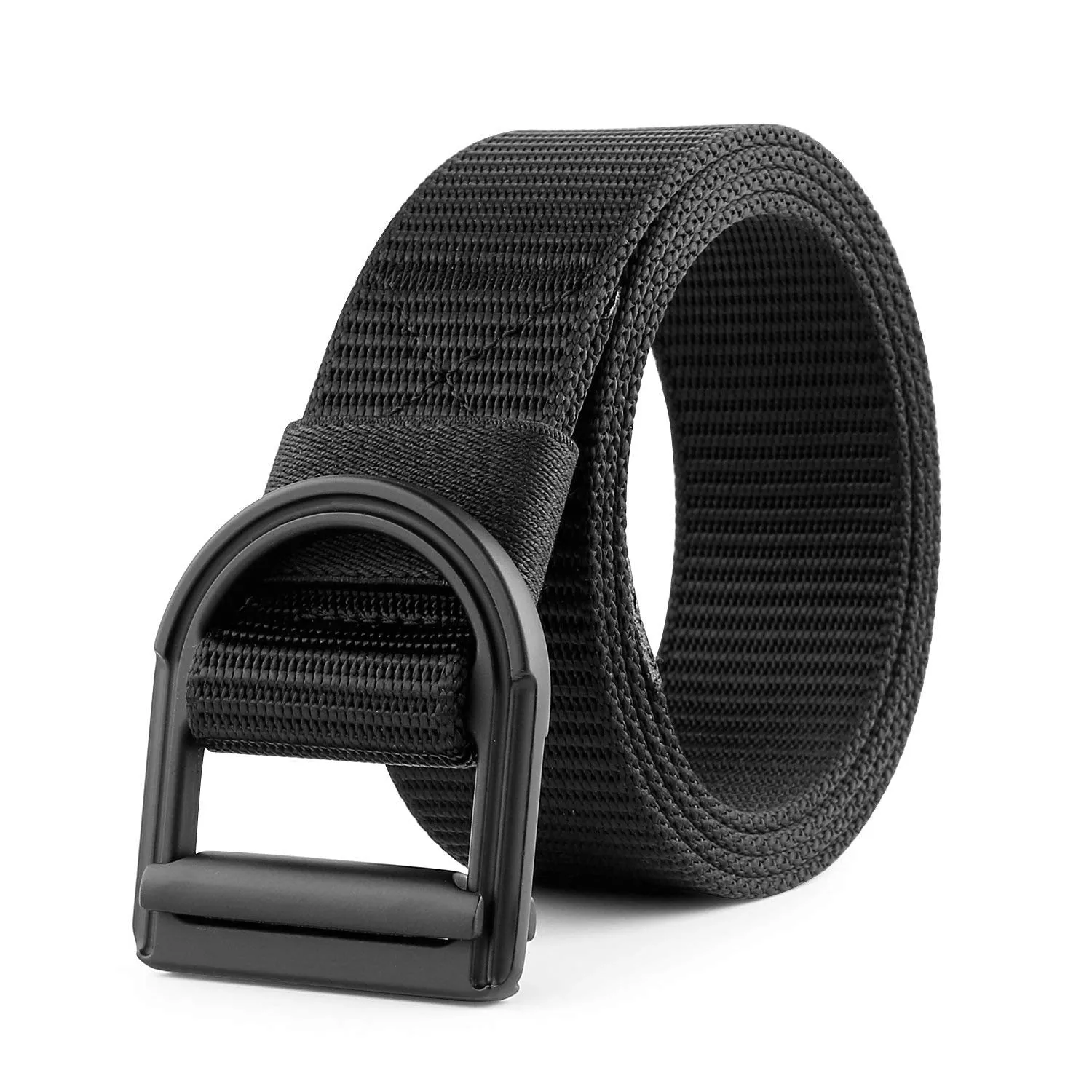 Men's Nylon Military Style Casual Army Outdoor Tactical Webbing Buckle Belt by JASGOOD