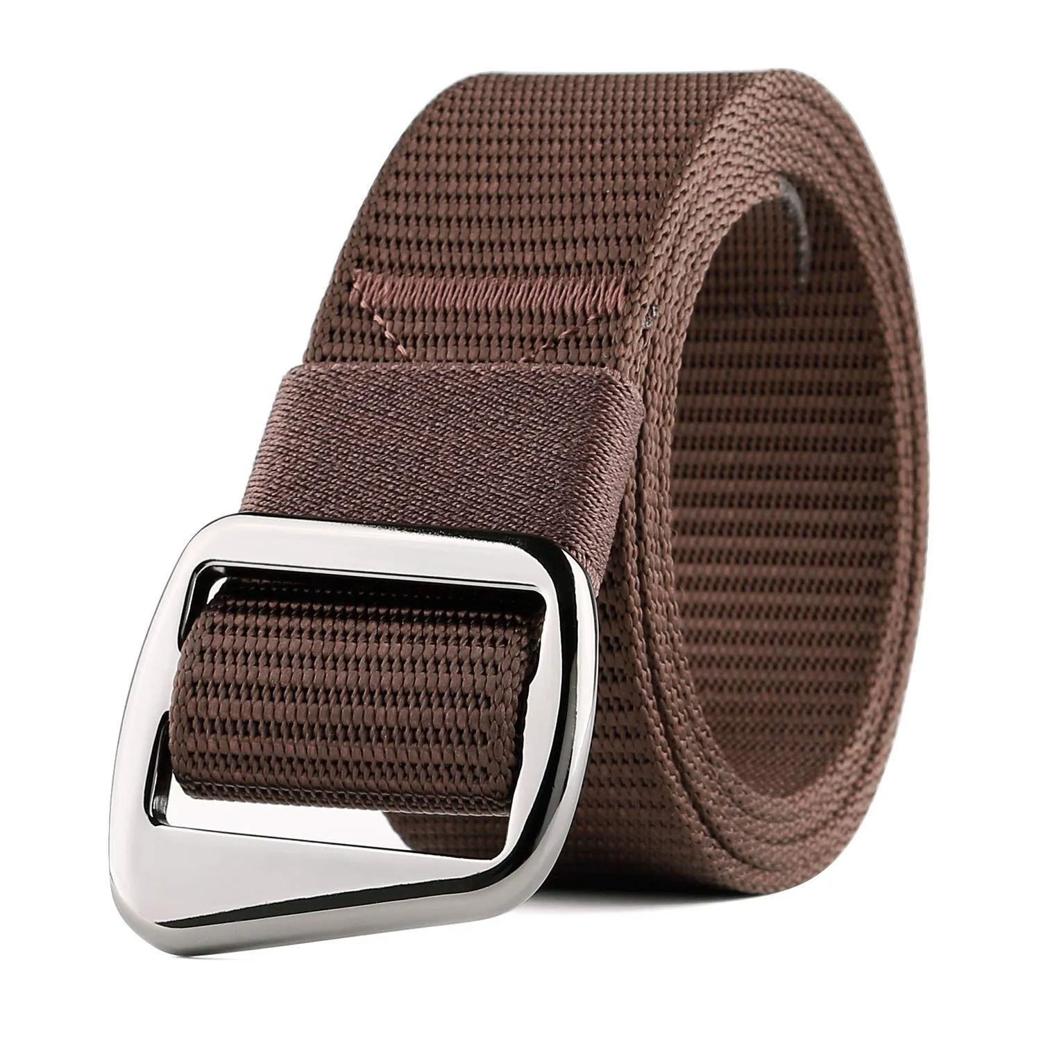 Men's Nylon Military Style Casual Army Outdoor Tactical Webbing Buckle Belt by JASGOOD