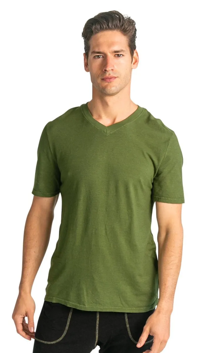 Men's V-Neck Hemp T-shirt