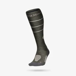 Merino Hiking Socks Men | Green / Beige