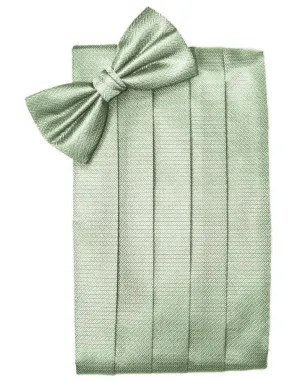 Mint Herringbone Kids Cummerbund