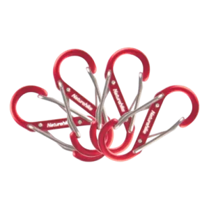 Naturehike - S Type Aluminum Alloy Hook 4PCs (Small) - Red