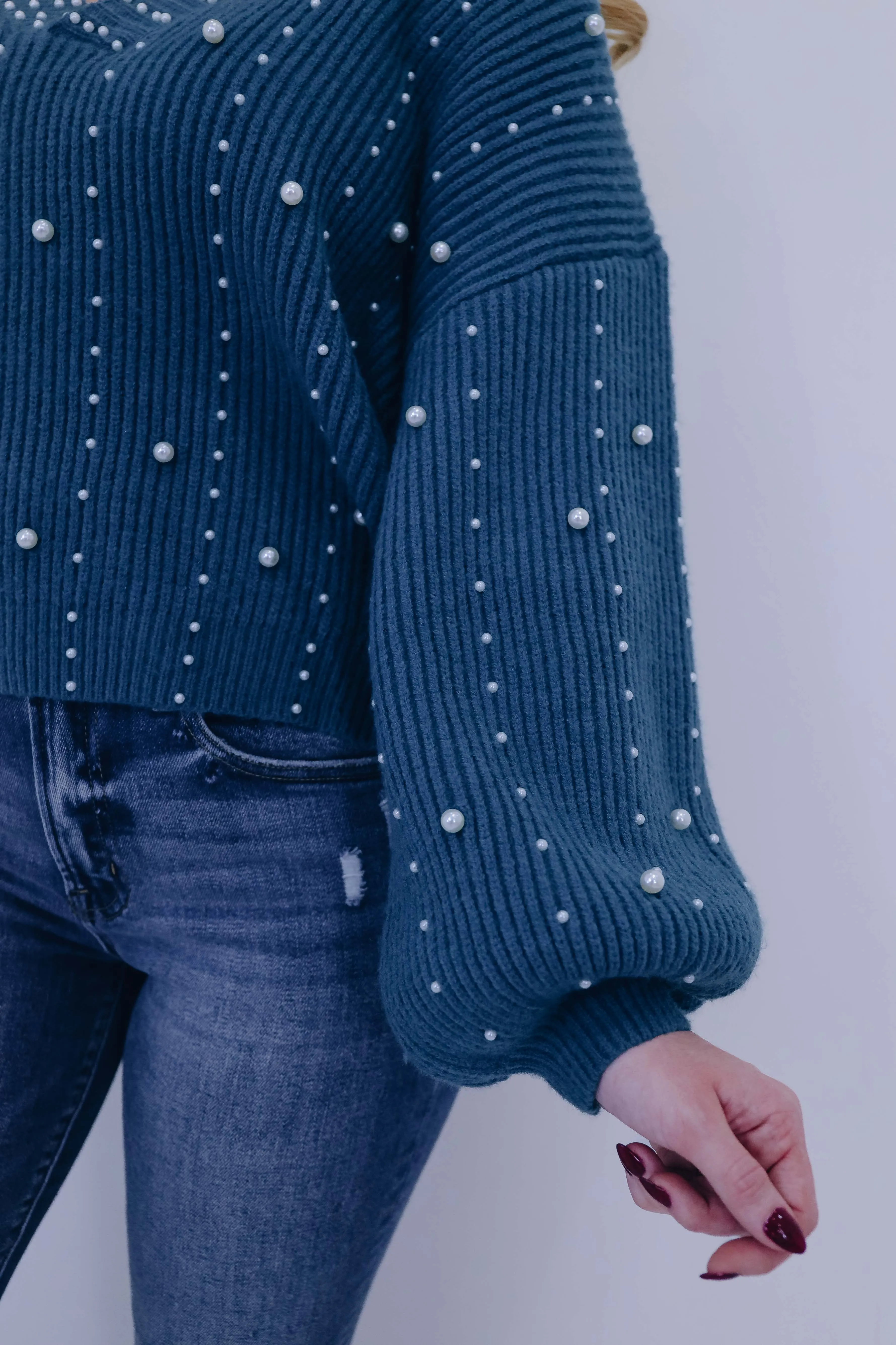 Over The Moon Pearl Sweater By POL - 3 Colors