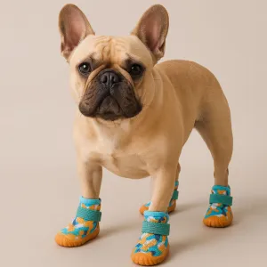 Pawvue Frenchie Dog Boots – Durable Anti-Fall Design with Breathable Mesh Fabric