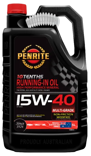 Penrite 10 Tenths Running In Oil 15W40 Engine Oil - 5 Litre