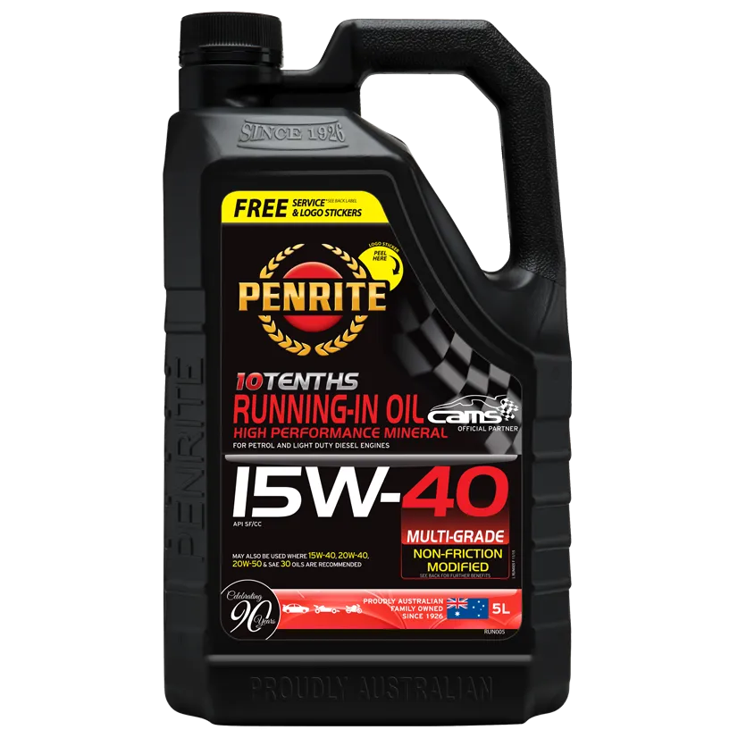 Penrite 10 Tenths Running In Oil 15W40 Engine Oil - 5 Litre