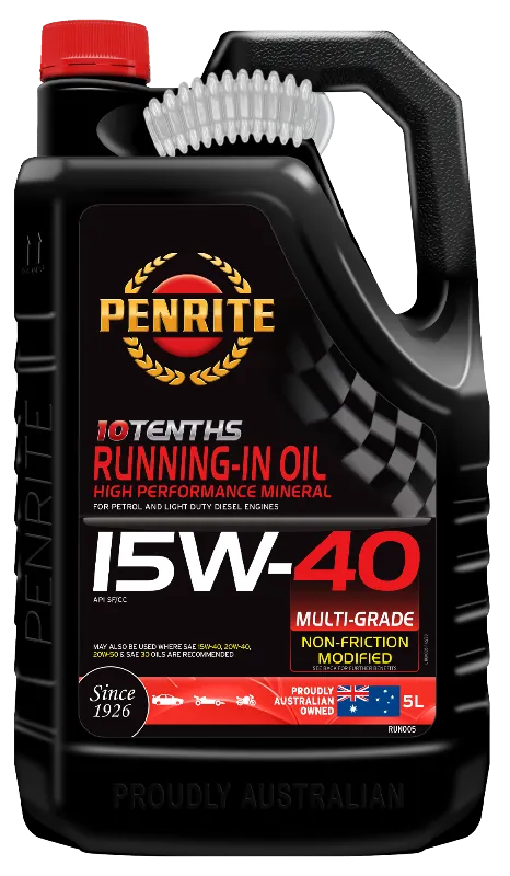 Penrite 10 Tenths Running In Oil 15W40 Engine Oil - 5 Litre