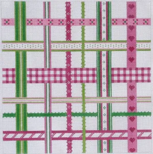 PL-03 - Woven Ribbons – pinks & greens