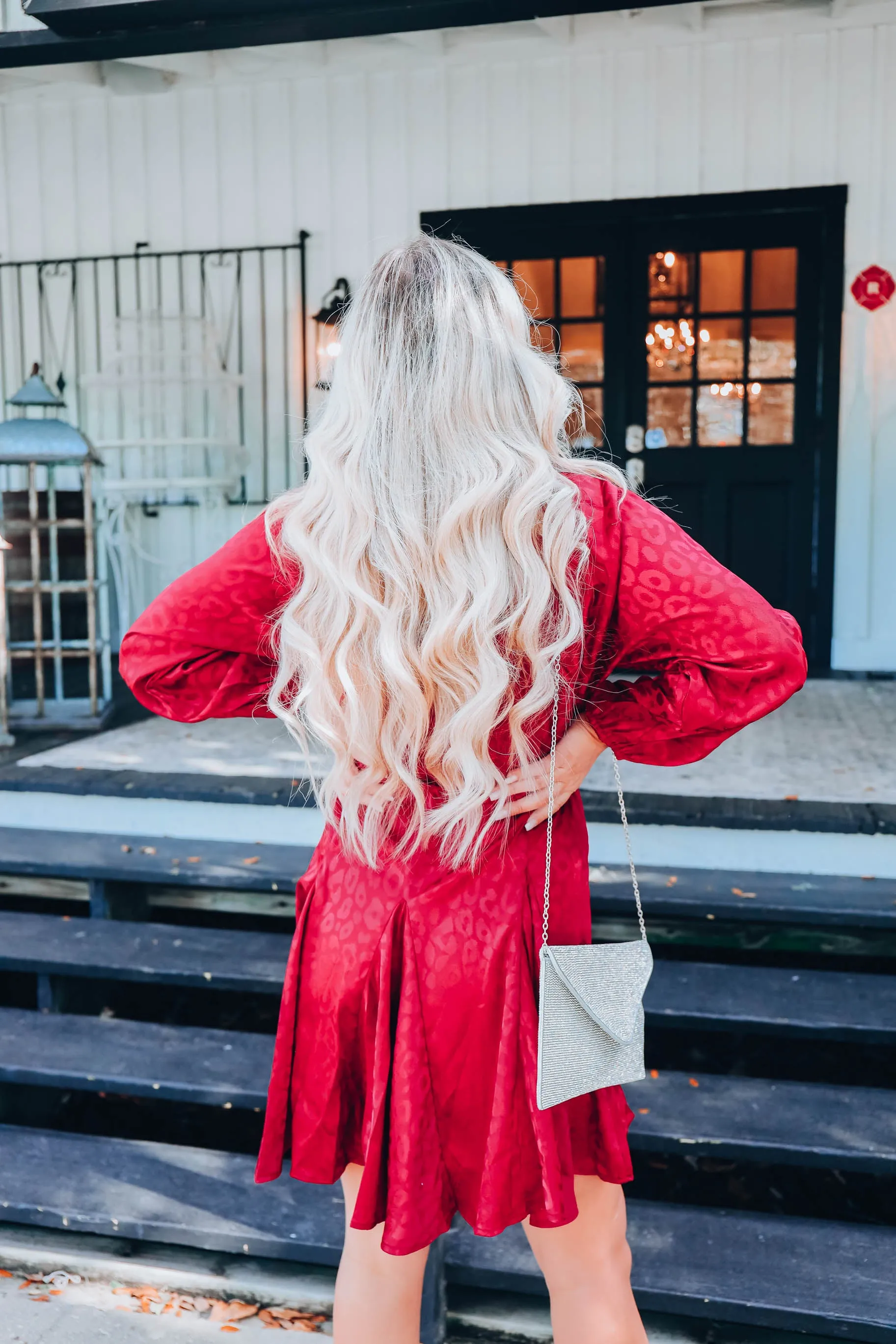 Posh Leopard Dress - Red S-3X