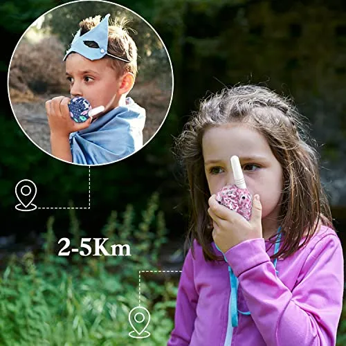 Qniglo Walkie Talkies for Kids Rechargeable with 𝗟𝗶-𝗶𝗼𝗻 𝗕𝗮𝘁𝘁𝗲𝗿𝘆, Long Range Kids Walkie Talkies 3 Pack, Toys Walkie Talkie for Girls, Boys, Birthday Halloween Xmas Gifts, Outdoor Camping
