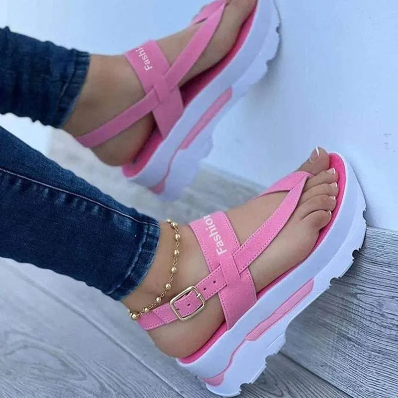 "Airflow" Platform Sandals - The Perfect Combination of Style and Functionality for Summer Days!