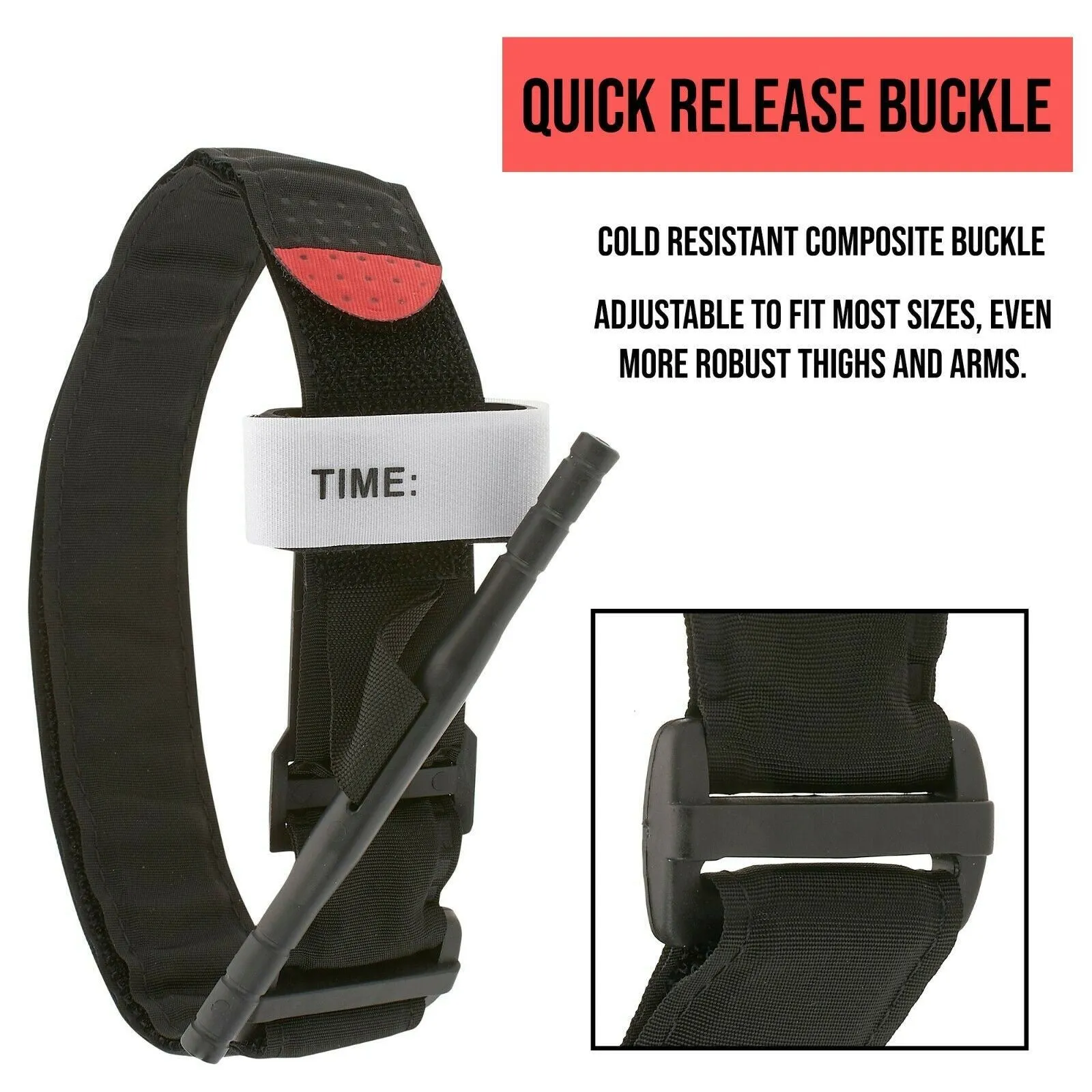 Rapid One Hand Combat Tourniquet with Windlass Clip
