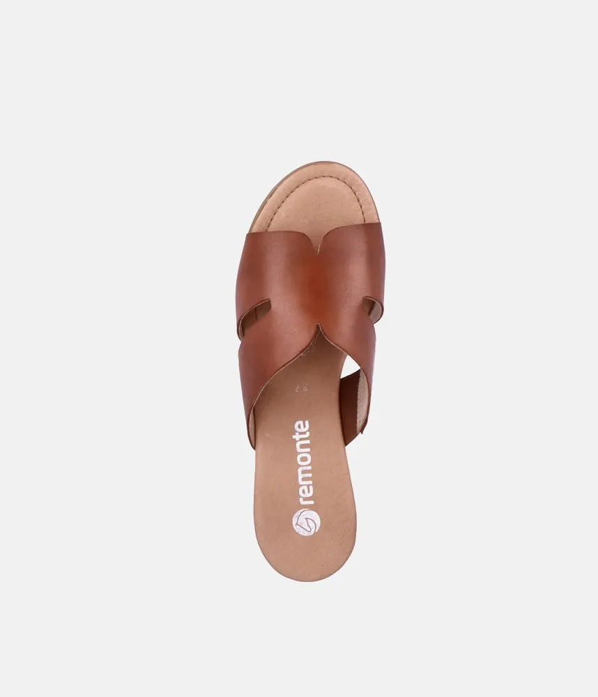 Remonte Stylish Brown Slip On Sandal