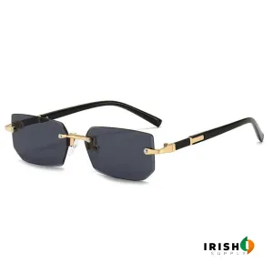 RETROGAZE™ Mens Square Rimless Golden Frame