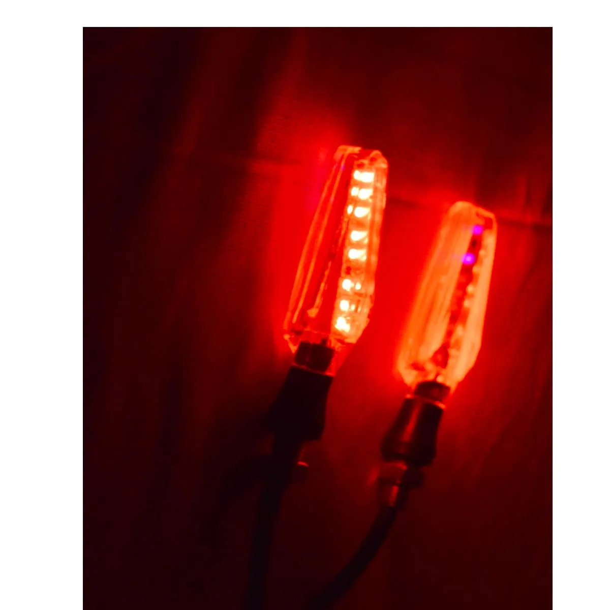 R.J.VON - Bike Indicator Double Colour Flashing Blue/Red (Pack of 4 Pcs)