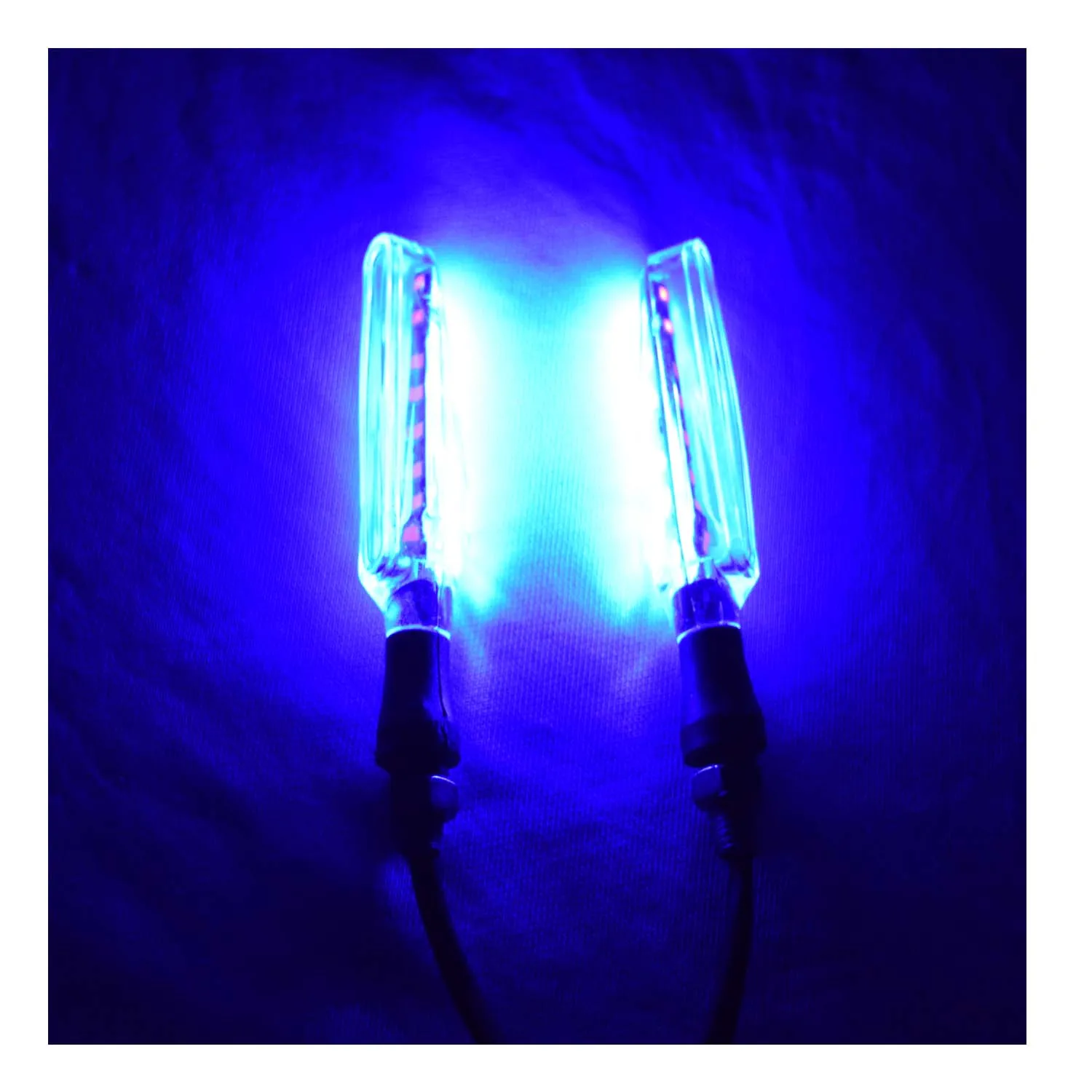 R.J.VON - Bike Indicator Double Colour Flashing Blue/Red (Pack of 4 Pcs)