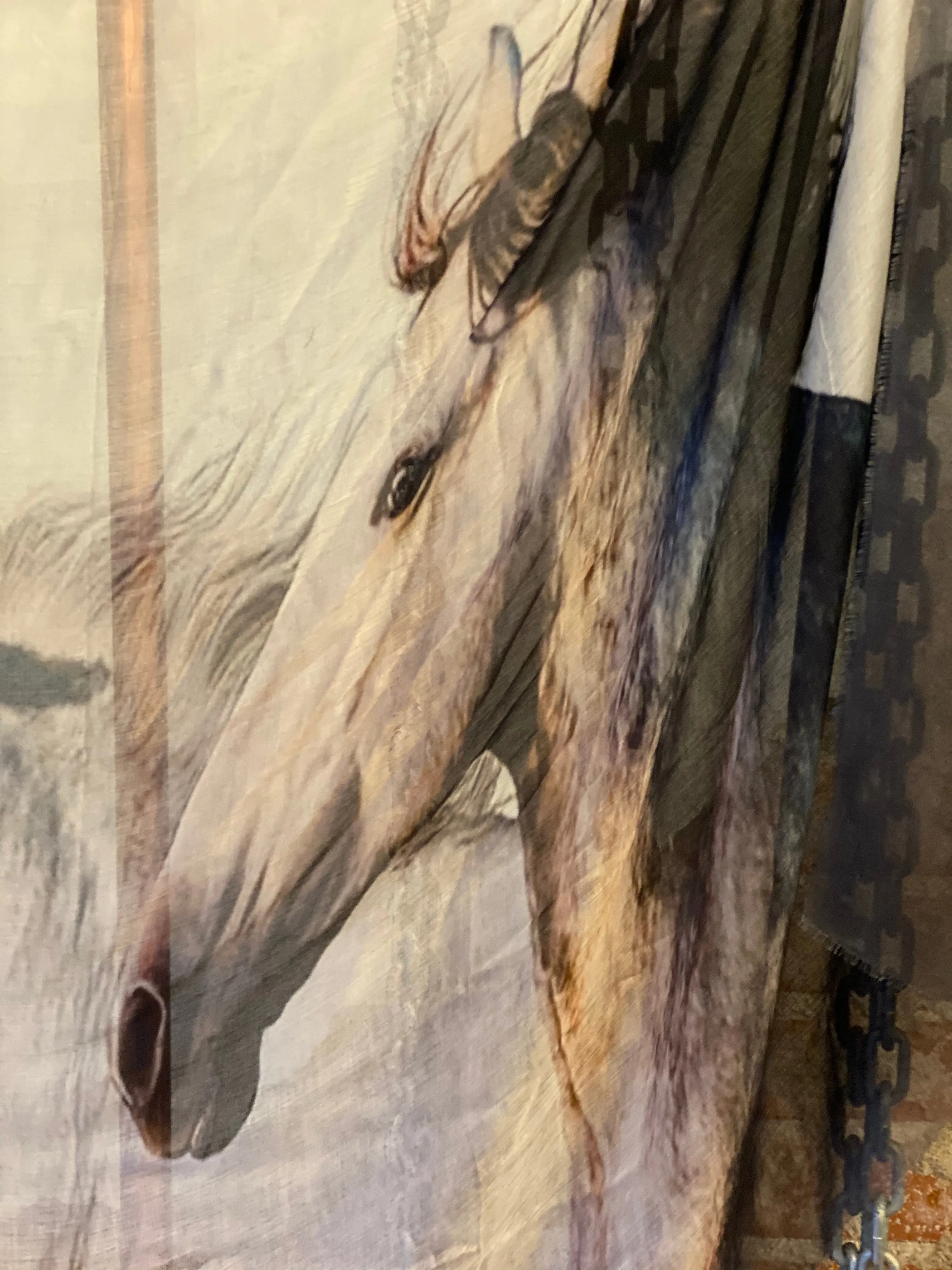 Running Horse tissue scarf