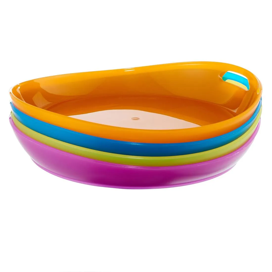 Set of 4 plates hiker's camp plastic