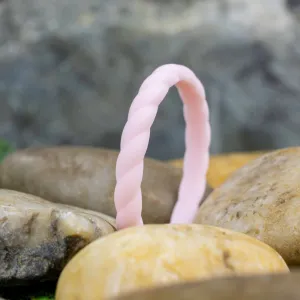 Silicone Pink Rope Activity Band - 2mm