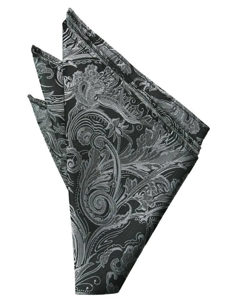 Silver Tapestry Pocket Square