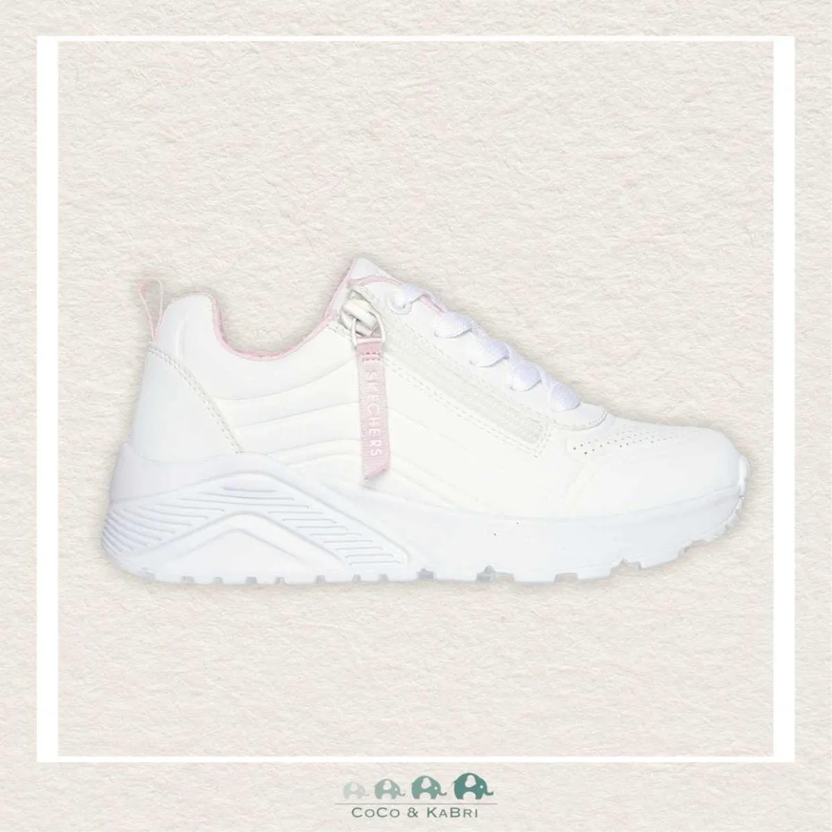 Skechers Uno Lite- Easy Zip White
