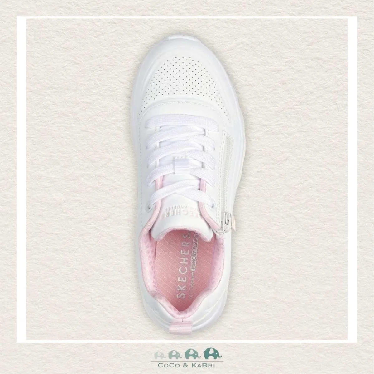 Skechers Uno Lite- Easy Zip White