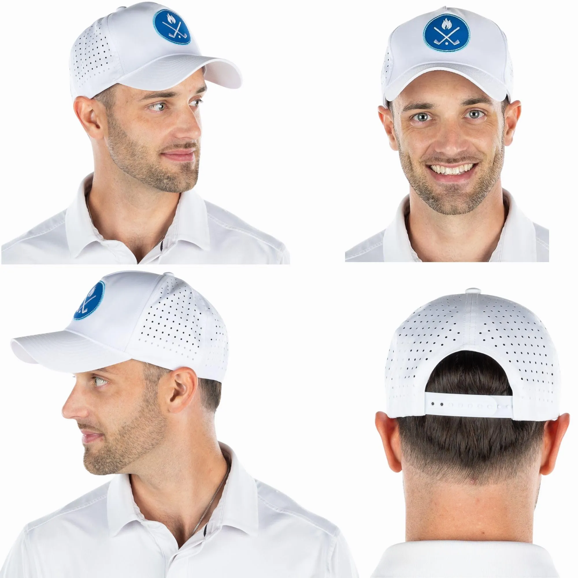 Solid Laser Cut Golf Cap by Funky Junque