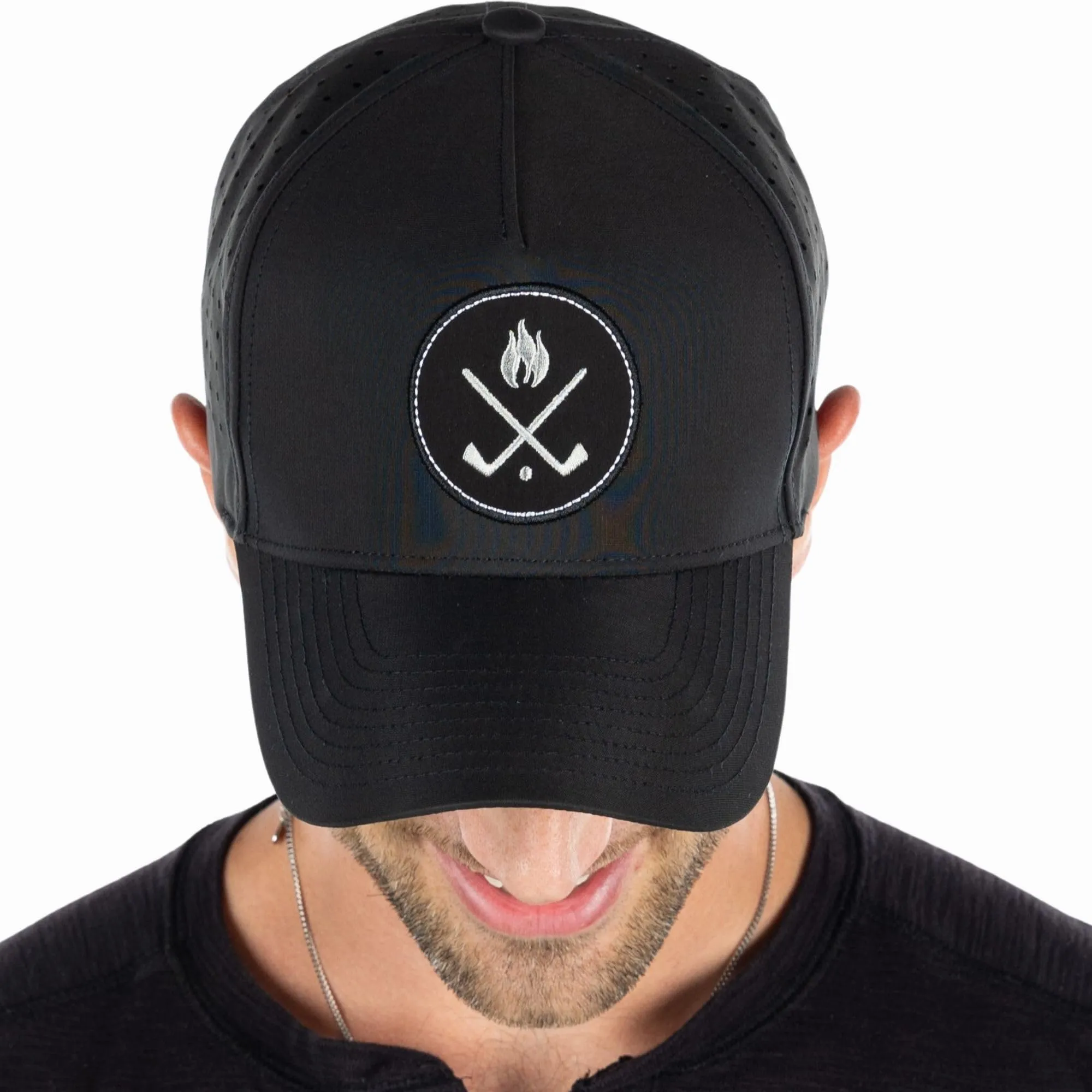 Solid Laser Cut Golf Cap by Funky Junque
