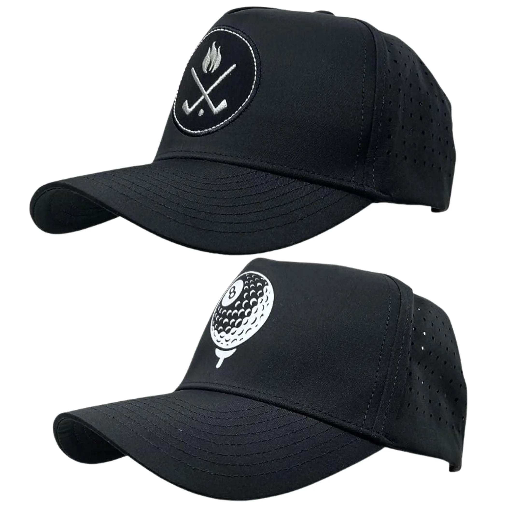 Solid Laser Cut Golf Cap by Funky Junque